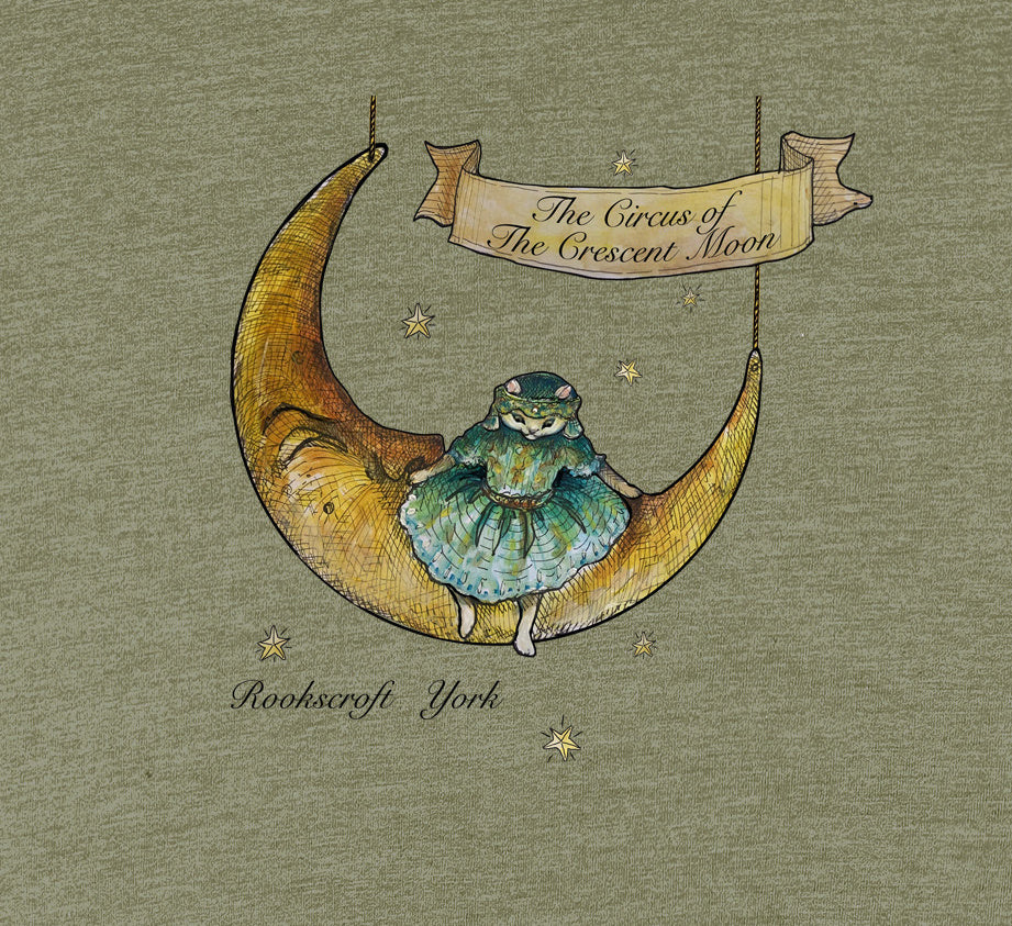 Kitty on the Moon Bella+Canvas T-Shirt